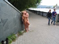 Street Nudist On The Street