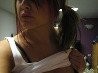 Very Hot Emo Chick In Provocative Self Shots