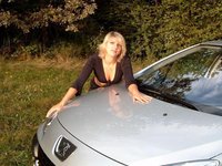 Naked Chick And Her Peugeot