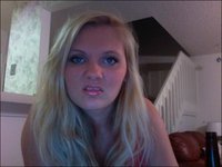 Blonde Webcam Babe Busy