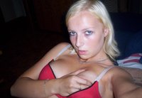 Blonde Showing Pussy