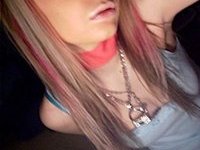 Blonde Emo Babe Looking Very Hot