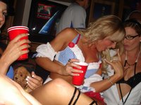 Blonde Babe Partying