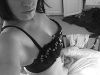 Black And White Short Hair Chick Selfshooting
