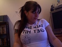 Big Tittied Emo Babe Spreading Her Pussy Lips