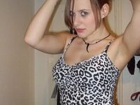 Babe In A Leopard Skin Top Stripping
