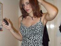 Babe In A Leopard Skin Top Stripping