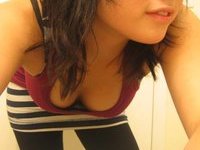 Asian Teen Tramp Posing And Sucking Cock