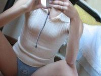 Amazing Latina Brunette Takes Her Pictures In The Mirror