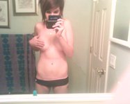 Brunette Emo Hottie Showing Off Her Nude Body