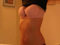 Brunette Stripstease Shows Her Nice Body