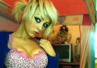 Busty Blonde Emo Teasing The Camera