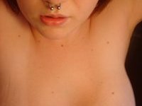 Busty Emo Chick Fucks Her Pussy While Self Shooting