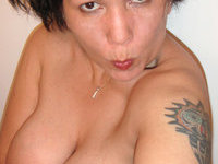 Busty Milf Mona In Her Many Topless Poses