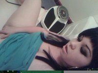Busty Punk Webcam Chick Posing And Cocksucking