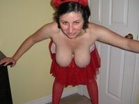 Chubby Brenda Sucking Cock In A Devil Costume