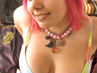 Chubby Punk Chick Sucking Cock And Posing Naked