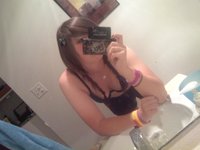 Emo Teen Shows Her Small Tits