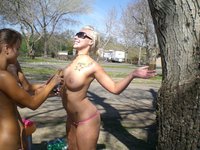 Friends Outdoor Fun Naked