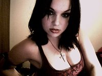 Goth Webcam Chick In Fishnets