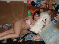 Horny Babe And Her Stuffed Toys