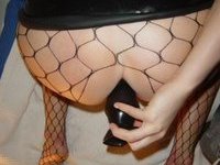 Kinky Slut In Fishnets Does Everything For Us