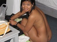 Lots Of Spreading From This Dark Skinned Asian Girl
