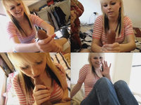 Mix Of Naughty Pics From This Blonde Emo Chick