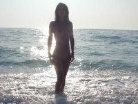 Naked Babe At The Beach