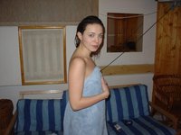 Russian amateur girl in sauna