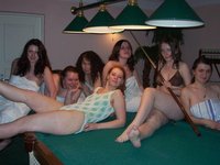 Teens in sauna pool