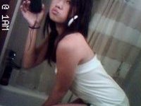 curvy asian girl posing