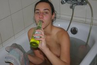naked in bathtub