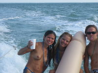 Karina naked inside the boat
