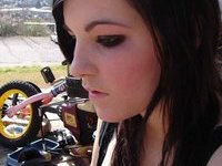 Emo cutie posing