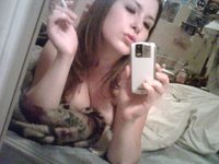 girl self shooting