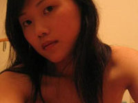 Topless asian girl