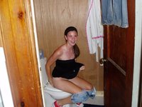 Pissing and posing nude