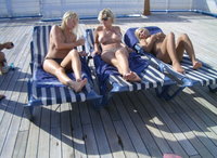 Rich babes on yacht