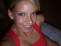 Blonde Alie stripping