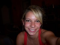Blonde Alie stripping
