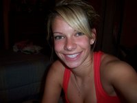 Blonde Alie stripping