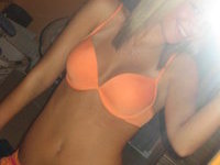 Blonde Alie stripping