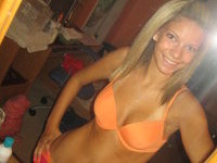Blonde Alie stripping