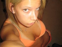 Blonde Alie stripping
