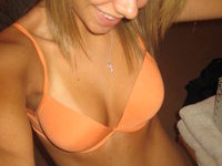 Blonde Alie stripping