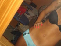 Blonde Alie stripping