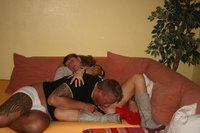 Tattooed dude gets BJ