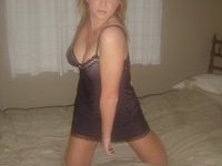 Slutty blonde sucking