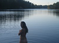 Naked by the lake
